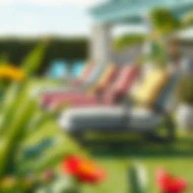 Variety of rocking loungers showcasing diverse styles