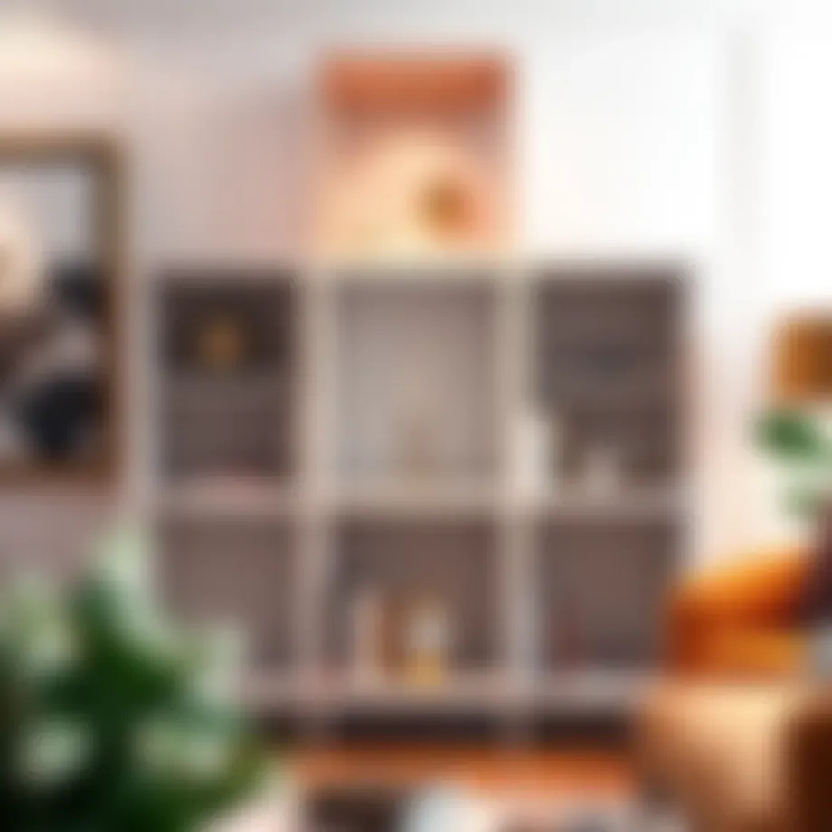 Elegant five-cube bookcase showcasing design versatility