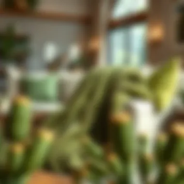 Cozy Ambiance Green chenille throw enhancing a cozy living room setting