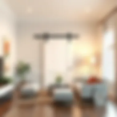 White Barn Door as a Functional Space Divider Functional white barn door serving as a space divider