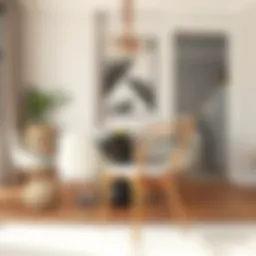 Elegant Wishbone dining chair in a modern dining setting