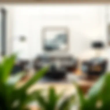 Modern Elegance: Three-Piece Furniture in Action Stylish three-piece furniture set in a modern living room