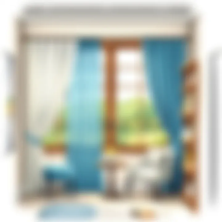 Stylish Window Treatment Designs Stylish window treatment designs displayed in a boutique