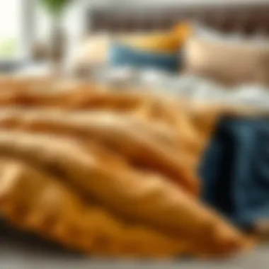 Diverse Materials for XL Bedspreads Selection of materials used in XL bedspreads