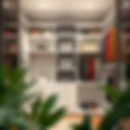 Elegant four-shelf closet organizer showcasing modern design and functionality