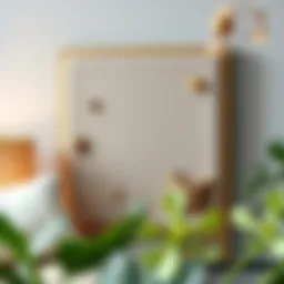 Elegant frameless linen pin board showcasing different fabric textures