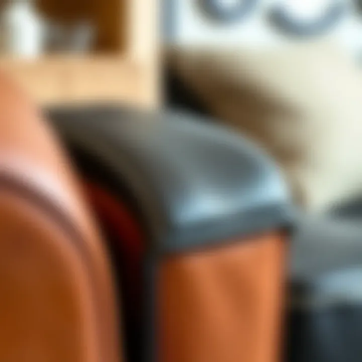 Essential Care Tips for Leather Arm Covers Close-up of care instructions for leather sofa arm covers