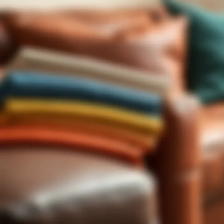 Exploring Fabric Choices for Arm Covers Variety of fabric samples for leather arm covers