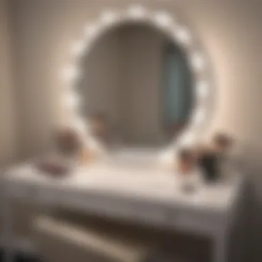 Functional and aesthetic makeup vanity design