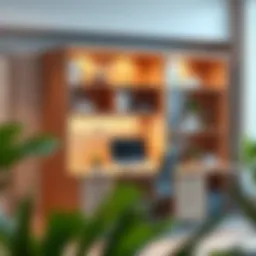 Elegant office cube organization