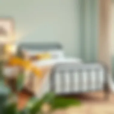 Compact Trundle Bed in Cozy Space Compact metal trundle bed in a cozy bedroom setting