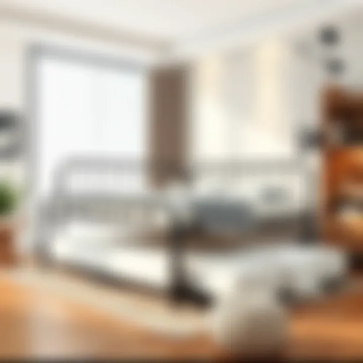 Functional Design of Metal Trundle Bed Metal trundle bed showcasing functionality and design