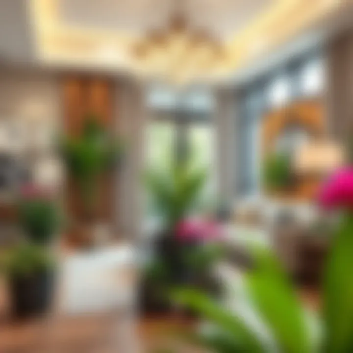 Creative use of planter movers in interior decor