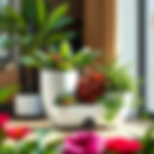 Elegant planter mover showcasing modern design