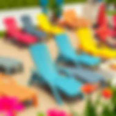 Diverse Styles of Plastic Patio Loungers Variety of plastic patio loungers showcasing different styles