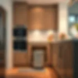 Seamless Integration in Modern Kitchens Stylish under cabinet trash can seamlessly integrated into a modern kitchen design.