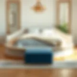 Luxurious bed design with surrounding sides