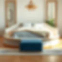 Luxurious bed design with surrounding sides