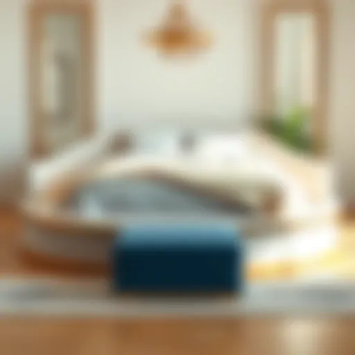 Luxurious bed design with surrounding sides