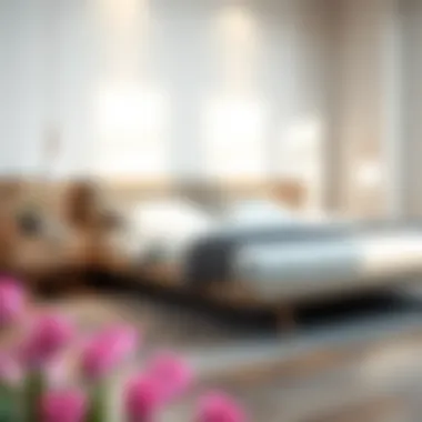 Modern minimalist bed featuring side panels