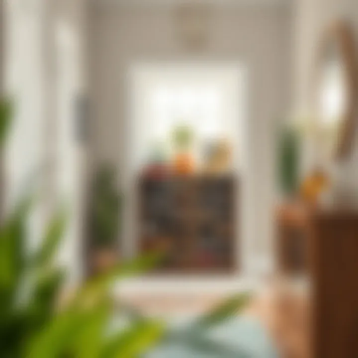 Entryway with Organized Shoe Storage A well-organized entryway featuring a shoe rack