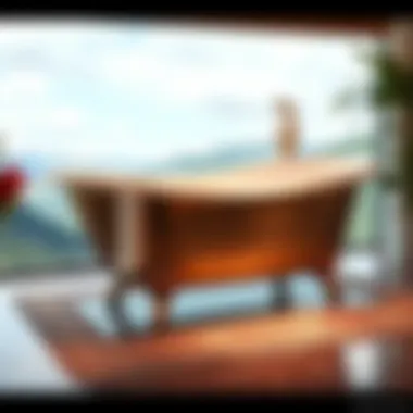 Artistic Interpretation of Versatility of Rolling Tubs Artistic interpretation showcasing the versatility of rolling tubs