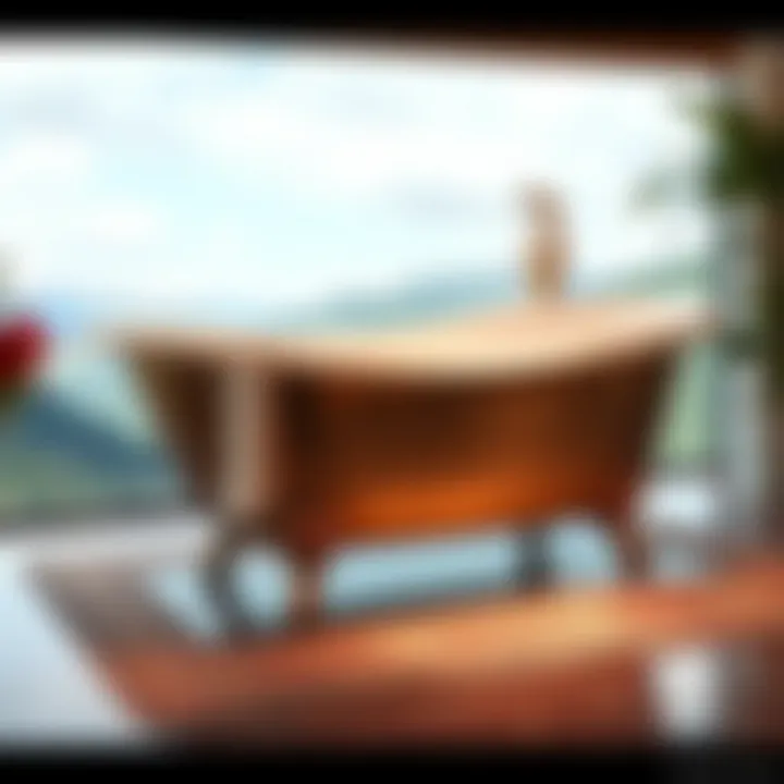 Artistic Interpretation of Versatility of Rolling Tubs Artistic interpretation showcasing the versatility of rolling tubs