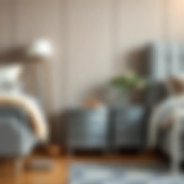 Various styles of grey bedside tables showcased