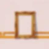 Elegant gold frame showcasing artistic craftsmanship