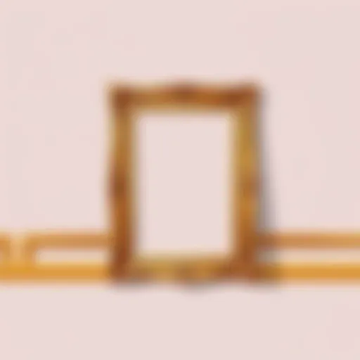 Elegant gold frame showcasing artistic craftsmanship