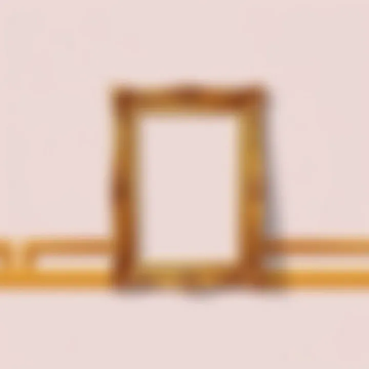 Elegant gold frame showcasing artistic craftsmanship