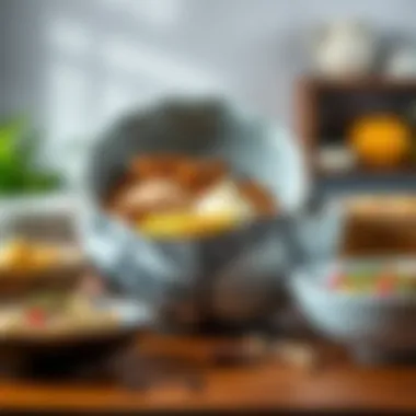 Diverse Materials of Large Kitchen Bowls Assorted materials used in large kitchen bowls