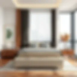 Elegant super twin bed frame showcasing modern design