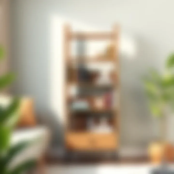 Compact bookcase ideal for small spaces