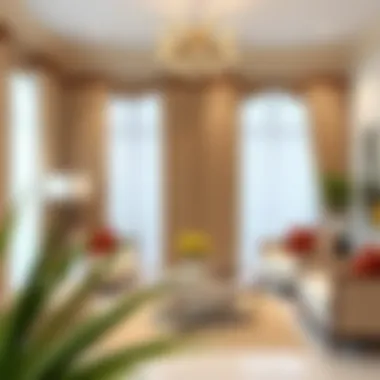 Elegant 96-inch curtains in a stylish living room setting