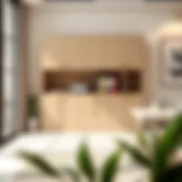 Modern office filing cabinet showcasing sleek design