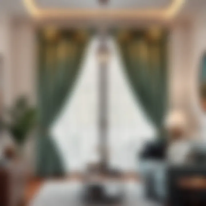 Elegant wrap around blackout curtains enhancing interior decor