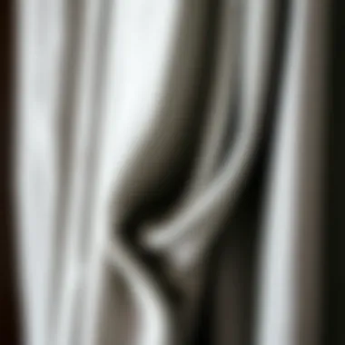 Close-up view of fabric texture used in blackout curtains